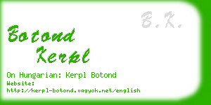 botond kerpl business card